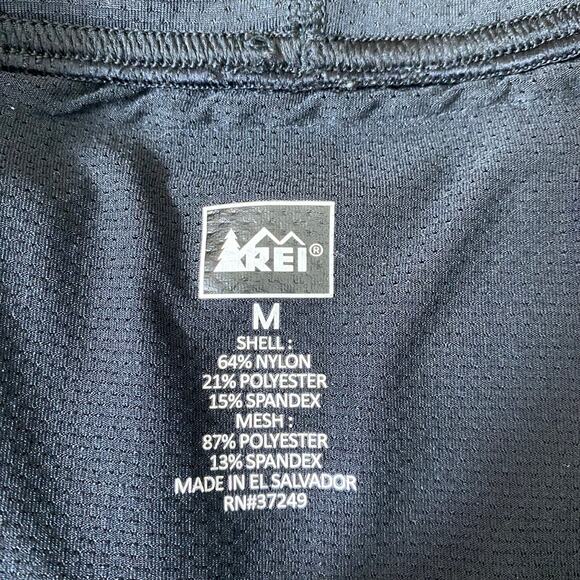 REI Straight Leg Athletic Pants Women M Black High‎ Waisted Zipper Leg Stretch - Picture 8 of 12